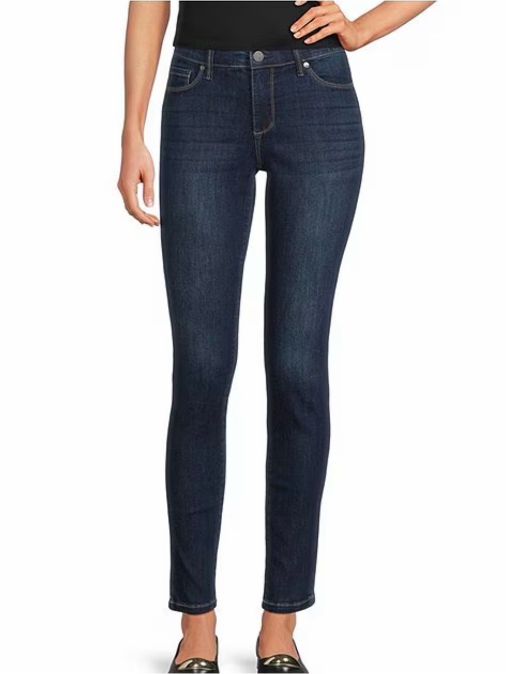 Code Bleu Gwen Classic Rise Secure Tummy Panel Straight Jeans